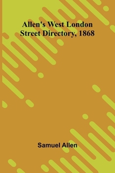 Paperback Allen's West London Street Directory, 1868 Book