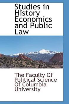 Paperback Studies in History Economics and Public Law Book