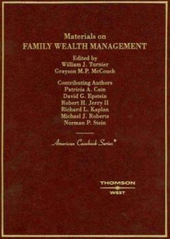 Hardcover Turnier and McCouch's Materials on Family Wealth Management Book