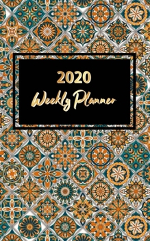 Weekly Planner: 1 Year Pocket Planner Organizer: Monthly and Weekly Calendar Schedule Organizer and Hand Lettering Notebook, Planner Organizer. Mandala Pattern Cover Design