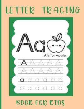 Paperback Letter Tracing Book For Kids: Alphabet Letter Tracing Book for Pre K, Kindergarten and Kids Ages 3-5 Book