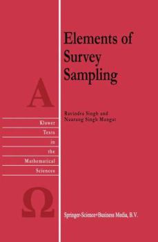 Hardcover Elements of Survey Sampling Book