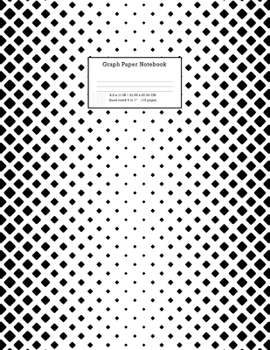 Paperback Graph Paper Notebook: Grid Paper Notebook 110 SheetsLarge 8.5 x 11Quad Ruled 5x5 Book