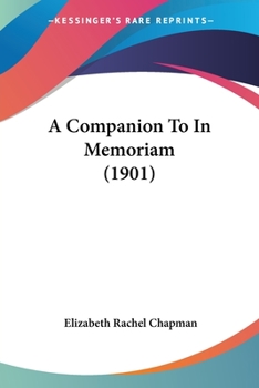 Paperback A Companion To In Memoriam (1901) Book