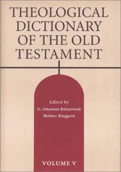 Hardcover Theological Dictionary of the Old Testament, Volume V, Volume 5 Book