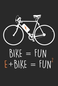 Bike: E-Bike Electric Bike Biking Jokes Dot Grid Notebook 6x9 Inches - 120 dotted pages for notes, drawings, formulas | Organizer writing book planner diary