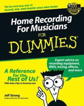 Paperback Home Recording for Musicians for Dummies Book