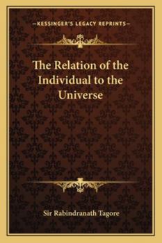 Paperback The Relation of the Individual to the Universe Book