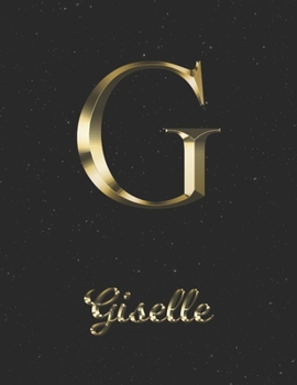 Paperback Giselle: 1 Year Daily Planner (12 Months) Yellow Gold Effect Letter G Initial First Name 2020 - 2021 365 Pages for Planning Jan Book