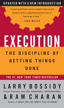 Hardcover Execution: The Discipline of Getting Things Done Book