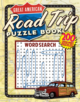 Paperback Great American Road Trip Puzzle Book