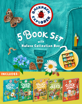 Hardcover Backpack Explorer 5-Book Set with Nature Collection Box Book