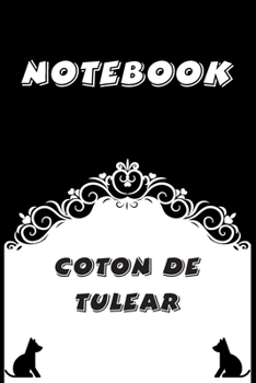 Coton de Tulear Notebook : Black and White notebook , Decorative Journal for Coton de Tulear Lover: Notebook /Journal Gift,Black and White,100 pages, 6x9, Soft cover, Mate Finish