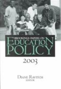 Paperback Brookings Papers on Education Policy: 2003 Book