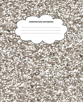 Brown Composition Notebook: Blank Lined Cute Notebooks for Girls Teens Kids School Writing Notes Journal (7.5 x 9.25 in)