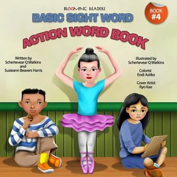 Paperback Blooming Readers-Basic Sight Word Action Word Book