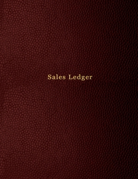 Sales Ledger: For arbitrage resellers and website owners tracking profit and sales for flipping their business | Red leather print design