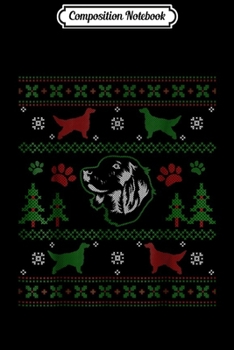 Composition Notebook: IRISH SETTER Dog Ugly Christmas 2018  Journal/Notebook Blank Lined Ruled 6x9 100 Pages
