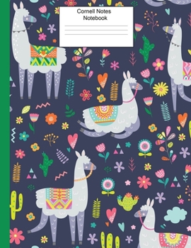 Paperback Cornell Notes Notebook: Cute Llama Cornell Notebook for Work, Class, Notes, or Home Use-8.5x11-110 Pages-Efficient Way to Use Cornell Method N Book