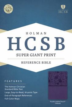 Imitation Leather Super Giant Print Reference Bible-HCSB [Large Print] Book