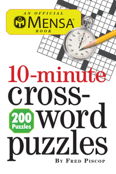 Paperback Mensa 10-Minute Crossword Puzzles Book
