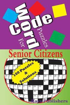Paperback Code Word Puzzles for senior citizens [Large Print] Book