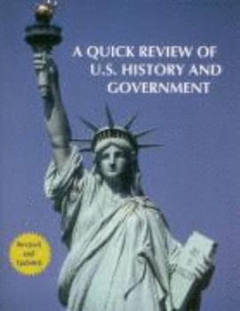 Hardcover A Quick Review of U.S. History and Government Book