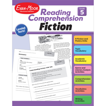 Paperback Reading Comprehension, Fiction, Grade 5 Book