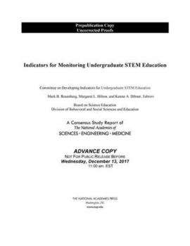 Paperback Indicators for Monitoring Undergraduate Stem Education Book