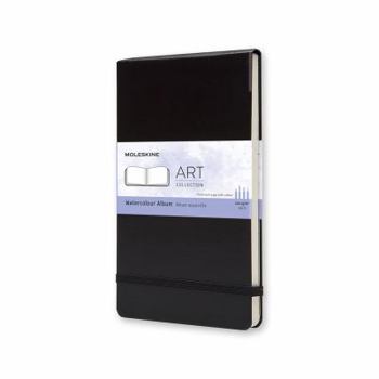 Paperback Moleskine Art Plus Watercolor Album, Large, Black, Hard Cover (5 X 8.25) Book