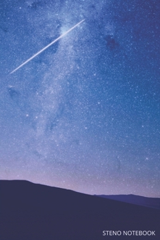 Steno Notebook, 6”x9”, 60 sheets/160 pages, Night Comet: Steno Notebook, Pitman Notebook, Teeline for Shorthand Writing, Stenography, Note-Taking, ... Mathematical Puzzles, and Journalism