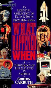 Mass Market Paperback What Happened When: A Chronology of Life & Events in America Book