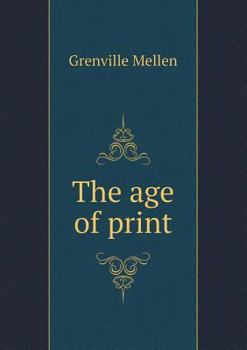 Paperback The age of print Book