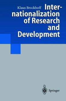 Paperback Internationalization of Research and Development Book