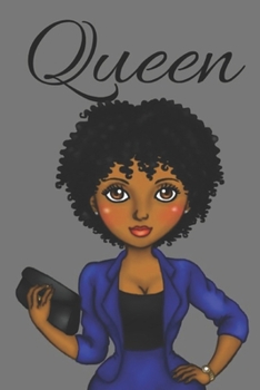 Paperback Queen: notebook/journal: for african american, black, and ebony women of color 6x9 120 pages Book