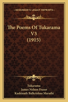 Paperback The Poems Of Tukarama V3 (1915) Book