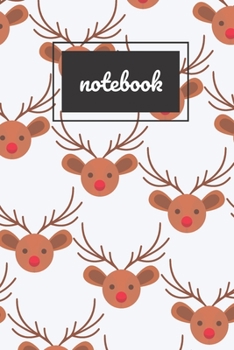 Paperback Rudolph the Red Nosed Reindeer notebook: novelty Christmas notebook 6"x9" Book