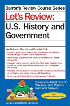 Paperback Let's Review U.S. History and Government Book