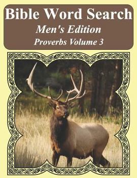 Paperback Bible Word Search Men's Edition: Proverbs Volume 3 Extra Large Print [Large Print] Book