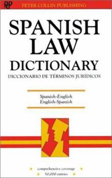 Hardcover Spanish Law Dictionary: Diccionario de Terminos Juridicos /Spanish, English: English, Spanish Book