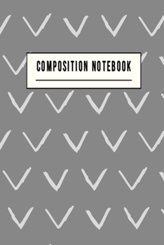 Paperback Composition Notebook: College Ruled 6" x 9" Lovely Writing Notes Journal, Office, Kids, School and college student. Book