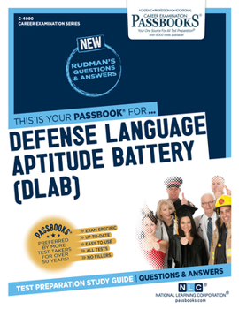 Paperback Defense Language Aptitude Battery (Dlab) (C-4090): Passbooks Study Guide Volume 4090 Book