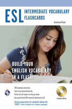 Paperback ESL Vocabulary Flashcards [With CDROM] Book