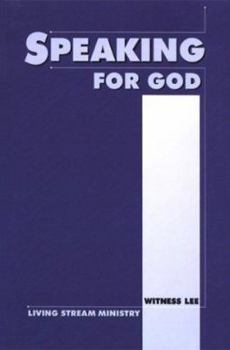 Paperback Speaking for God Book