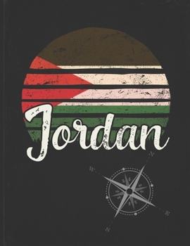 Jordan: Jordanian Vintage Flag Personalized Retro Gift Idea for Coworker Friend or Boss  2020 Calendar Daily Weekly Monthly Planner Organizer