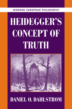 Hardcover Heidegger's Concept of Truth Book