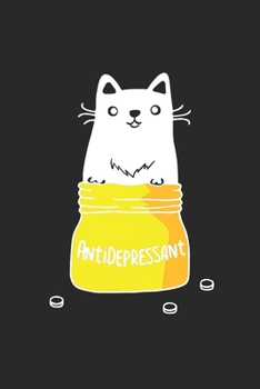 Carnet De Notes: Chats M�re Pilule Chat Dame Dr�le De Cadeau 120 Pages, 6X9 (Environ A5), Quadrill�