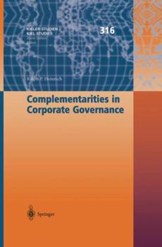 Hardcover Complementarities in Corporate Governance Book