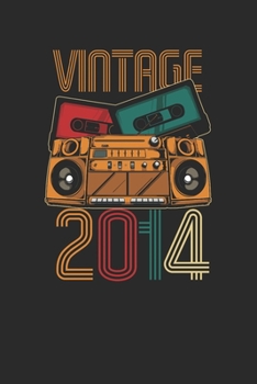 Vintage 2014: Dotted Bullet Notebook – Birthday Gift or Anniversary Gift Idea