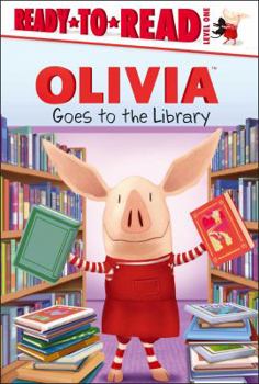 Hardcover Olivia Goes to the Library Book